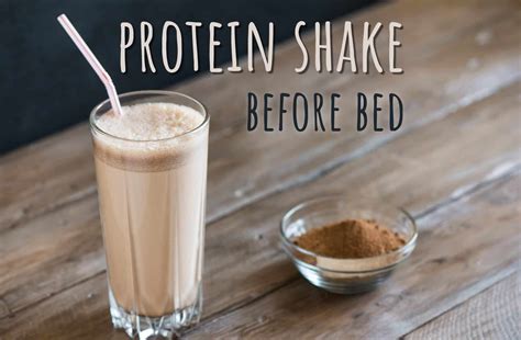 Is it okay to drink a protein shake before bed, or should we just let the moon decide?